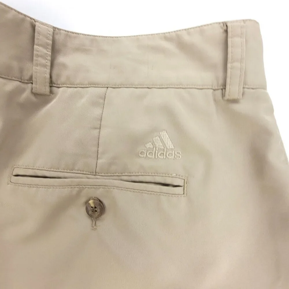 ADIDAS Climalite Classic Straight Tech Performance Golf Pant Mens 38 x 32 Khaki